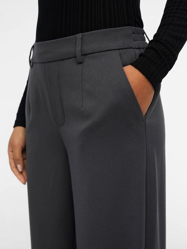 OBJECT OBJECT Wide Leg Hose 'OBJLisa' in Grau Discount Store für neue Produkte