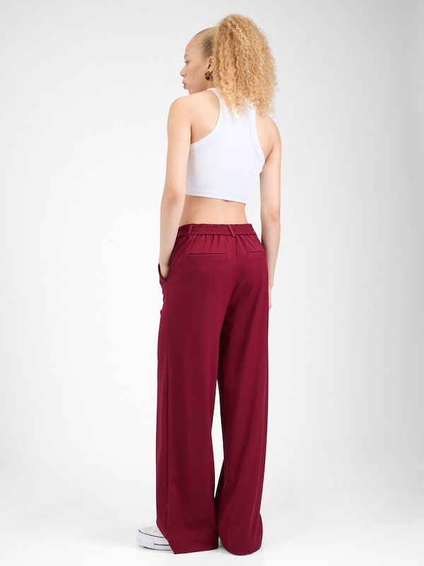 VILA VILA Wide Leg Hose 'VIVARONE' in Dunkelrot zollfrei