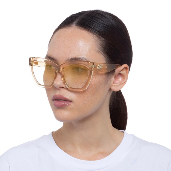LE SPECS LE SPECS Sonnenbrille 'Vamos' in Champagner Räumungsverkauf