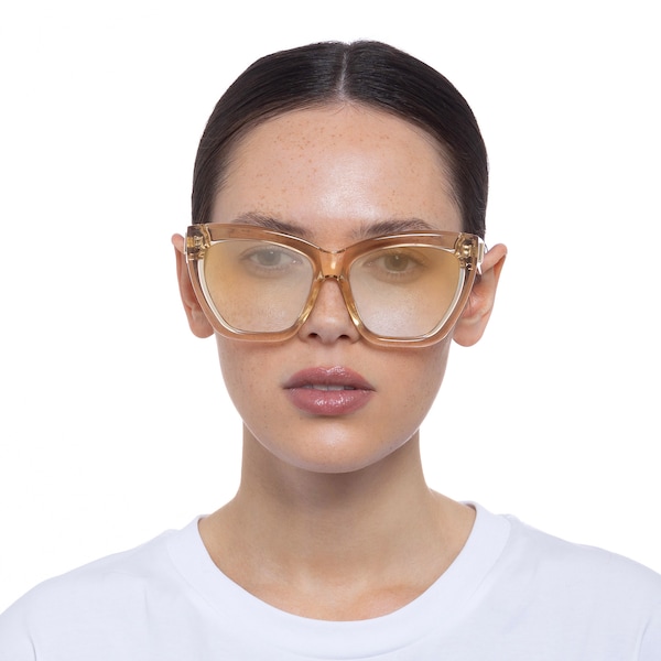 LE SPECS LE SPECS Sonnenbrille 'Vamos' in Champagner Räumungsverkauf