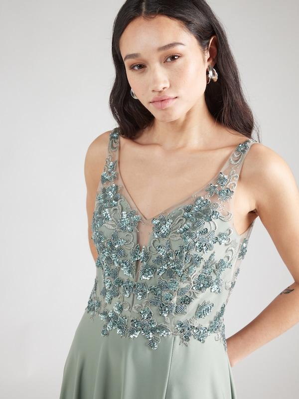 Unique Unique Kleid in Pastellgrün Im Verkauf