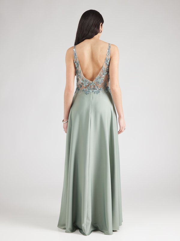 Unique Unique Kleid in Pastellgrün Im Verkauf