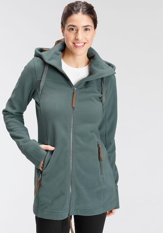 POLARINO POLARINO Funktionsfleecejacke in Taubenblau Limitierter Zeitrabatt