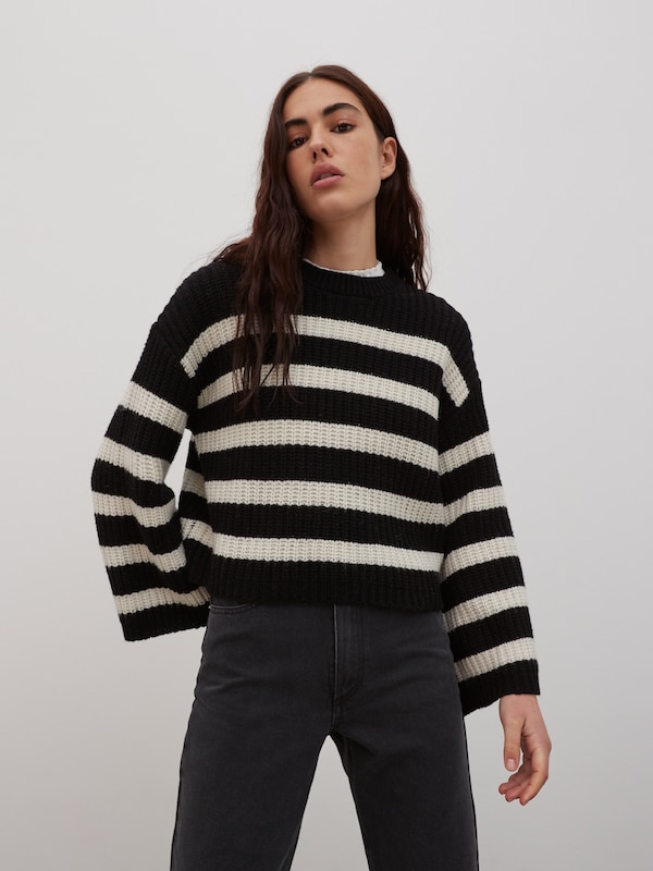 EDITED EDITED Pullover 'Louise' in Schwarz Lagerräumung