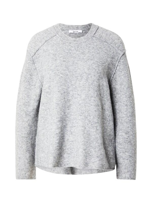 ABOUT YOU ABOUT YOU Pullover 'Birka' in Graumeliert Zeitlich begrenztes Angebot