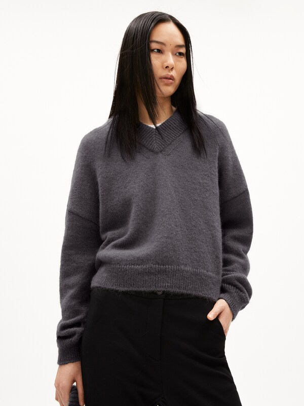 ARMEDANGELS ARMEDANGELS Strickpullover ' MOHAIR ' in Schwarz Kauf eins, bekomm eins gratis
