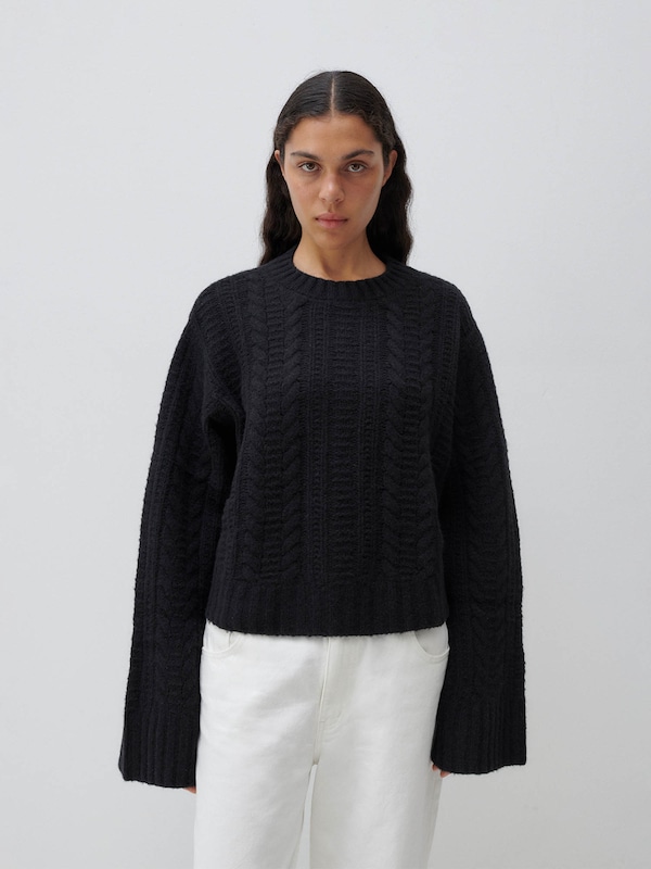 ABOUT YOU x Marie von Behrens ABOUT YOU x Marie von Behrens Pullover 'Agathe' in Schwarz Riesige Ersparnisse
