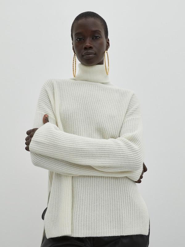 EDITED EDITED Pullover mit Kaschmiranteil 'Allegra' in Weiß JETZT KAUFEN