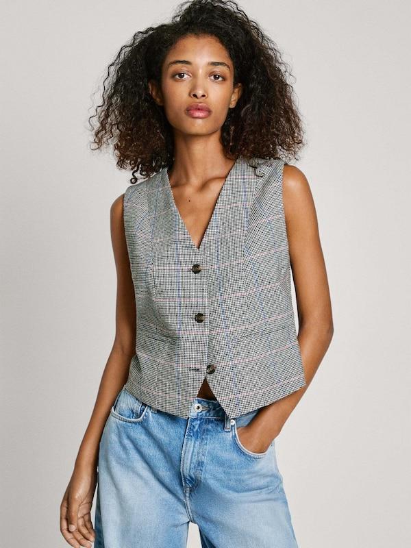 Pepe Jeans Pepe Jeans Anzugweste 'Florina' in Weiß Im Verkauf