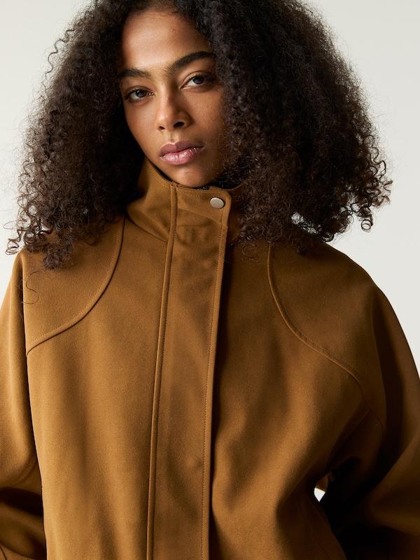 Pullu0026Bear Pull&Bear Jacke in Karamell im Angebot
