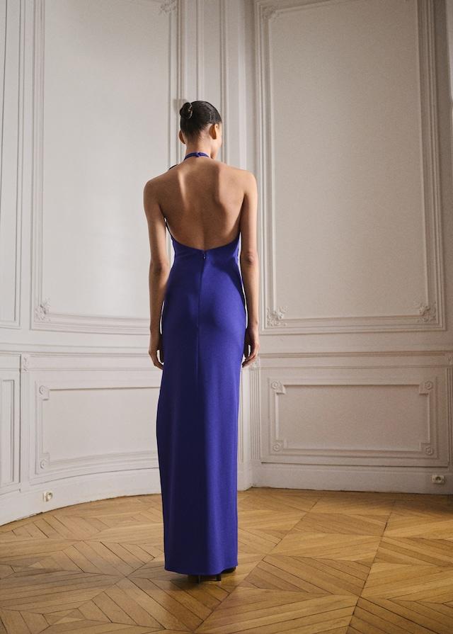 Mango Halterkleid mit Blumenschmuck JETZT KAUFEN