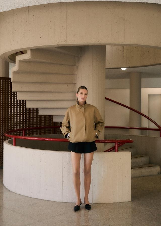 Mango Baumwoll-Parka mit gerafftem Saum Bis zu 60% Rabatt