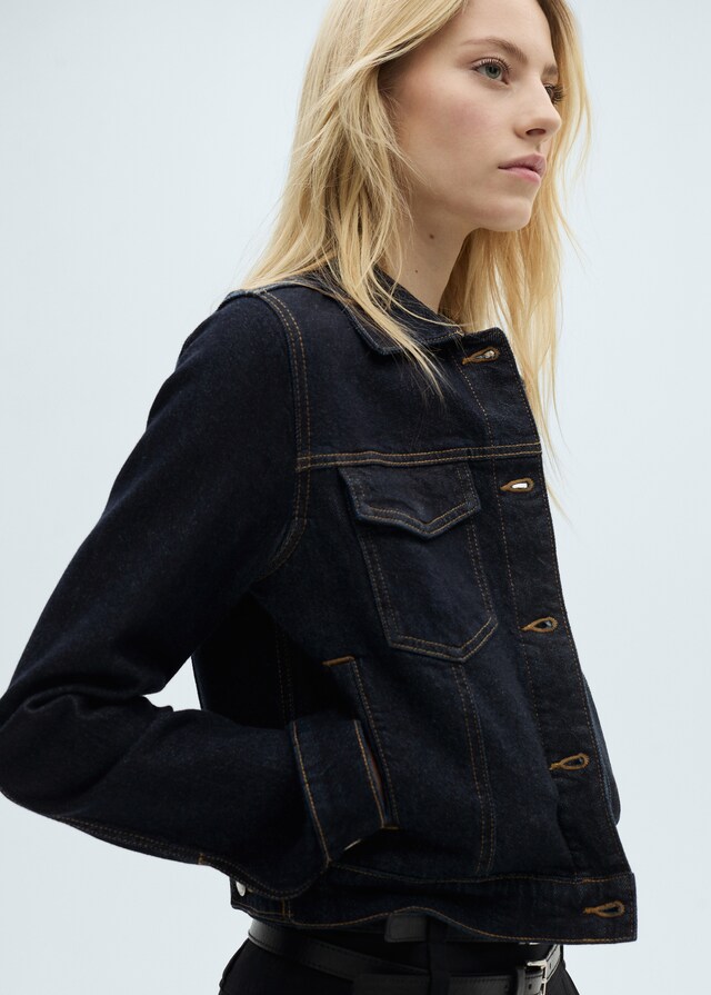 Mango Jeansjacke mit Taschen Bis zu 55% Rabatt