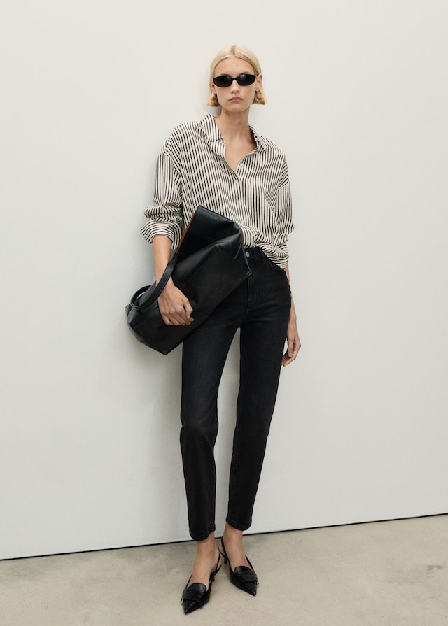 Mango Comfort-Jeans mit hohem Bund Newmom Nur noch ein Tag übrig