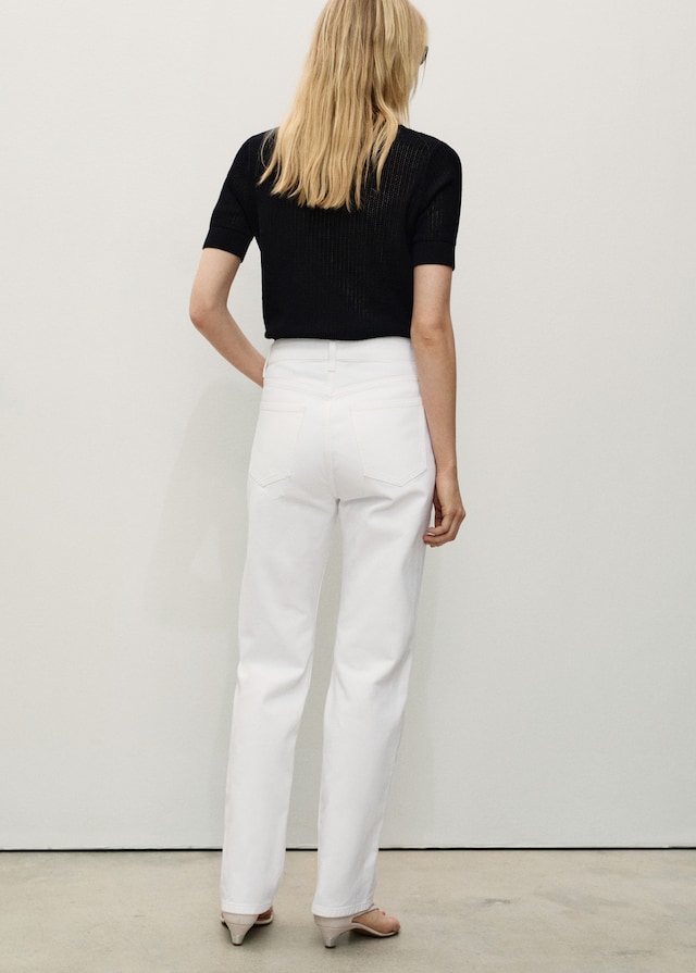 Mango Gerade Jeans Matilda mit mittlerer Bundhöhe 50% Rabatt mit kostenlosem Versand