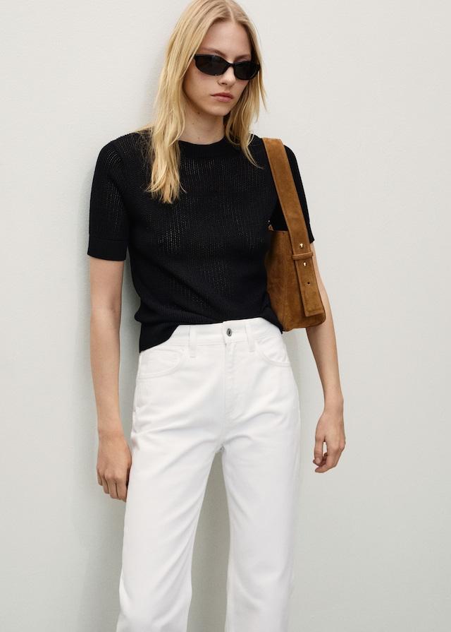 Mango Gerade Jeans Matilda mit mittlerer Bundhöhe 50% Rabatt mit kostenlosem Versand