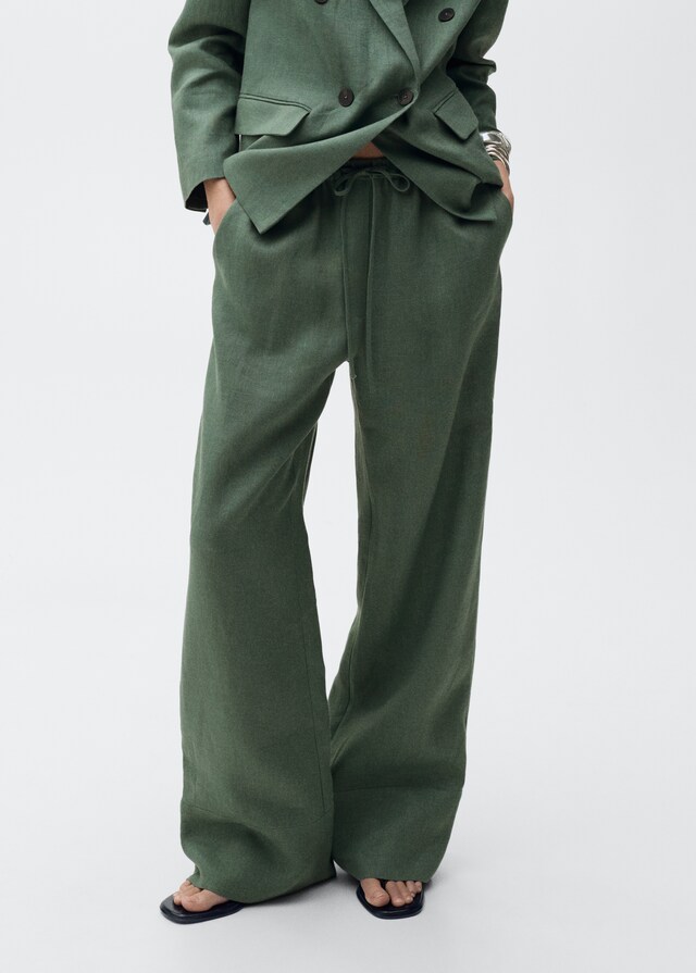 Mango Gerade Leinenhose Black Friday Preise