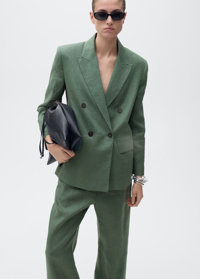 Mango Gerade Leinenhose Black Friday Preise