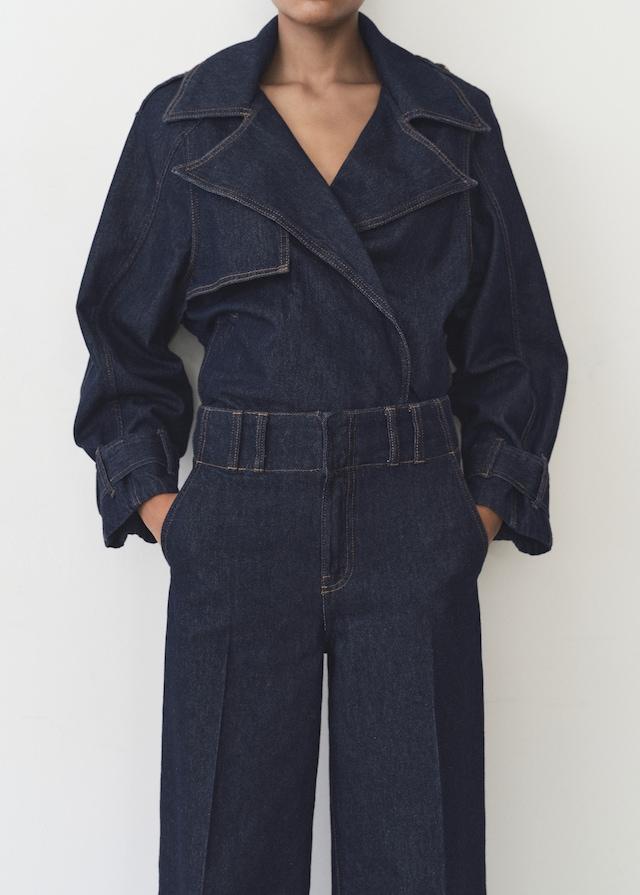 Mango High-Waist-Jeans mit weitem Bein zollfrei