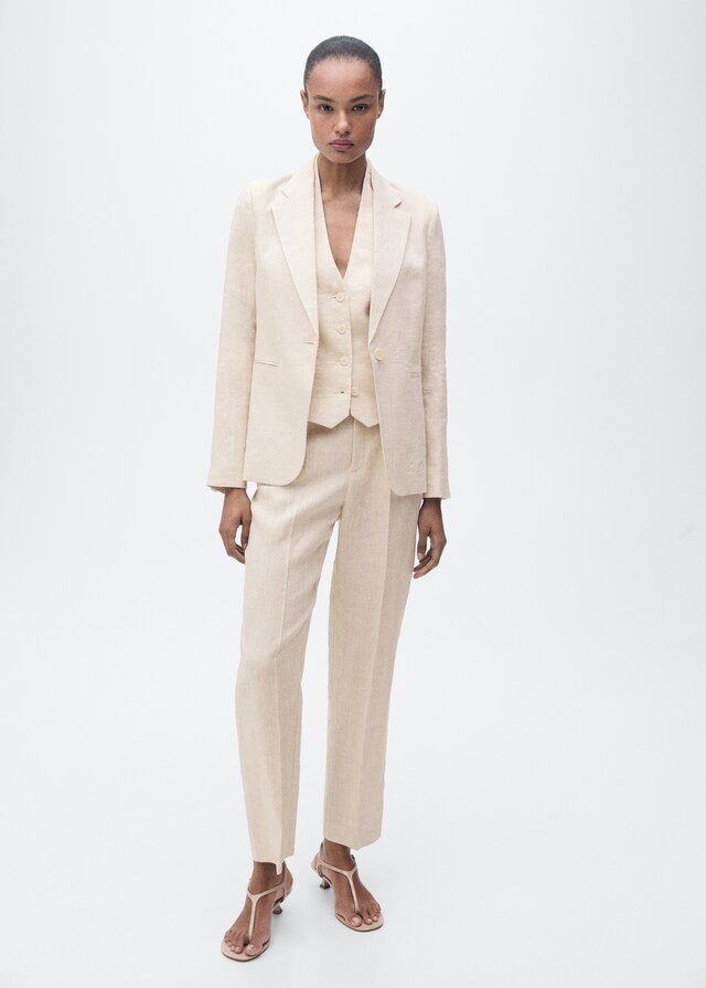 Mango Leinen-Anzughose Online