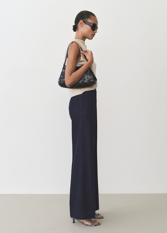 Mango High-Waist-Jeans mit weitem Bein Outlet
