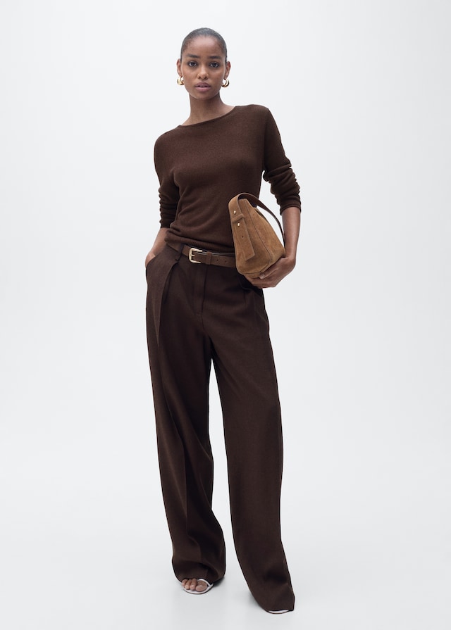 Mango Pullover aus Leinengemisch mit Bateau-Ausschnitt Hotsell
