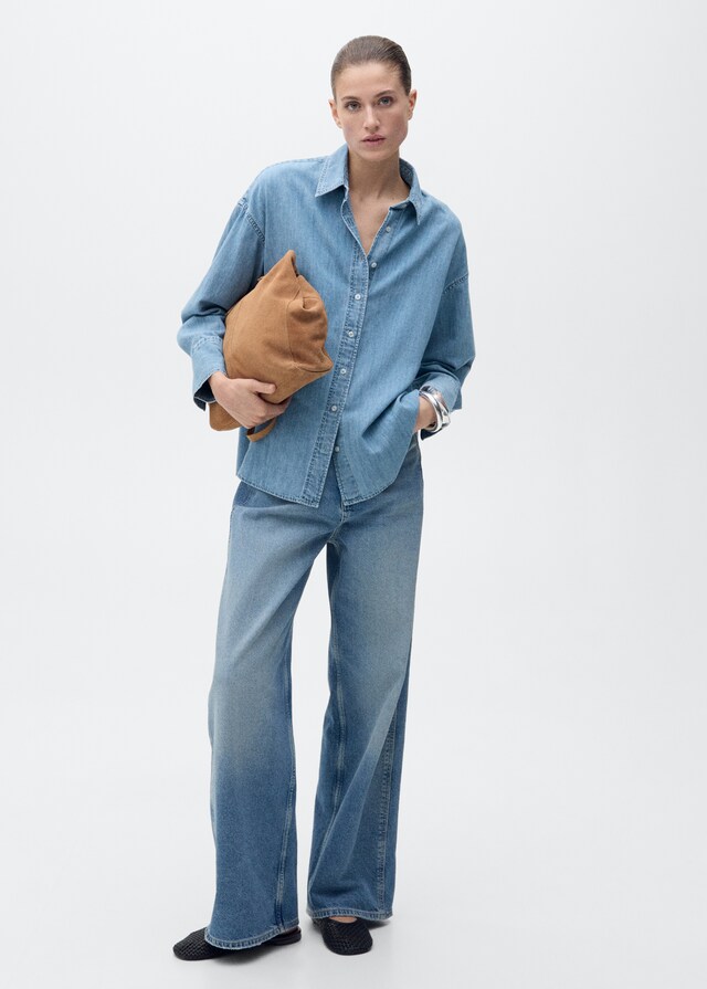 Mango Oversize-Denimhemd Fabrik Onlineshop
