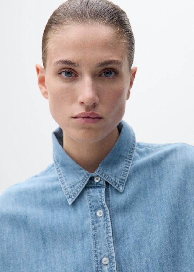 Mango Oversize-Denimhemd Fabrik Onlineshop