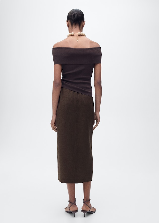 Mango Sarong-Rock aus Leinen Cyber Monday