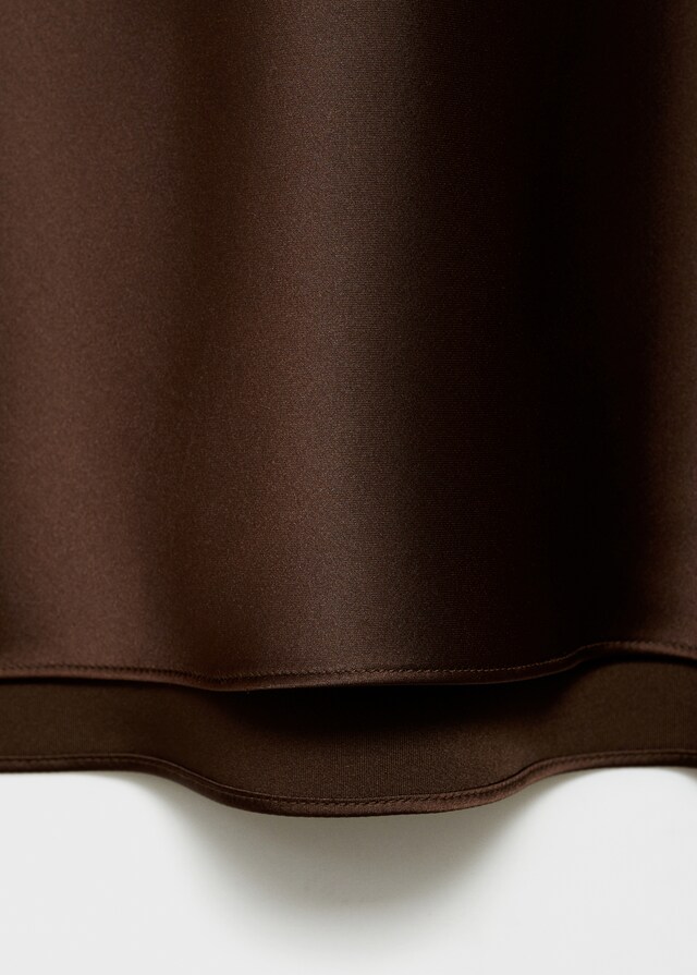 Mango Midirock mit Satin-Effekt Weihnachtsangebot