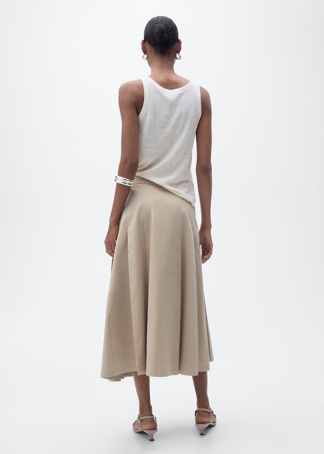 Mango Trägertop aus Leinen Online Outlet
