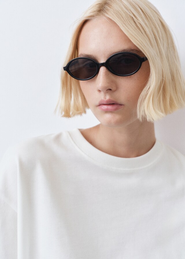 Mango Oversize Baumwoll-T-Shirt Saisonale Angebote