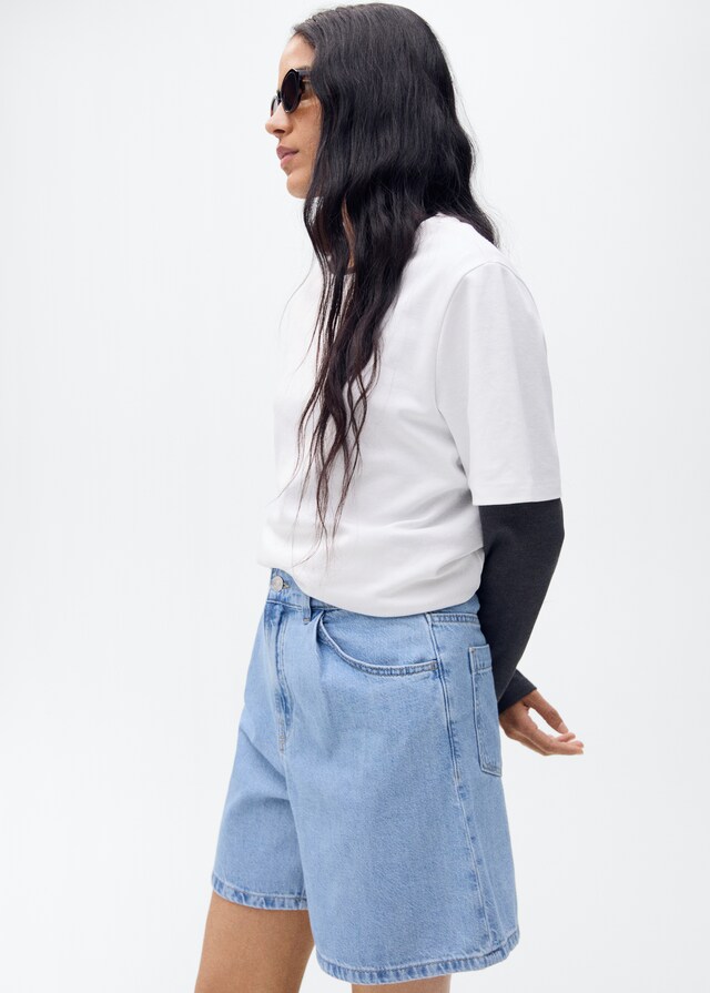 Mango Gerade Shorts mit Abnäher-Details JETZT KAUFEN