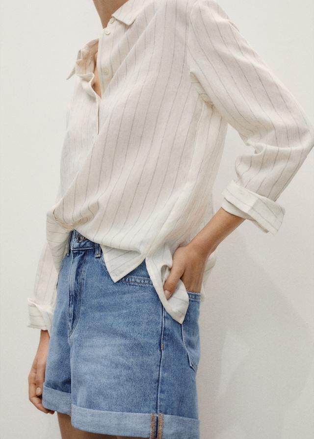 Mango Mom Fit-Jeans-Shorts Letzte 2 Tage