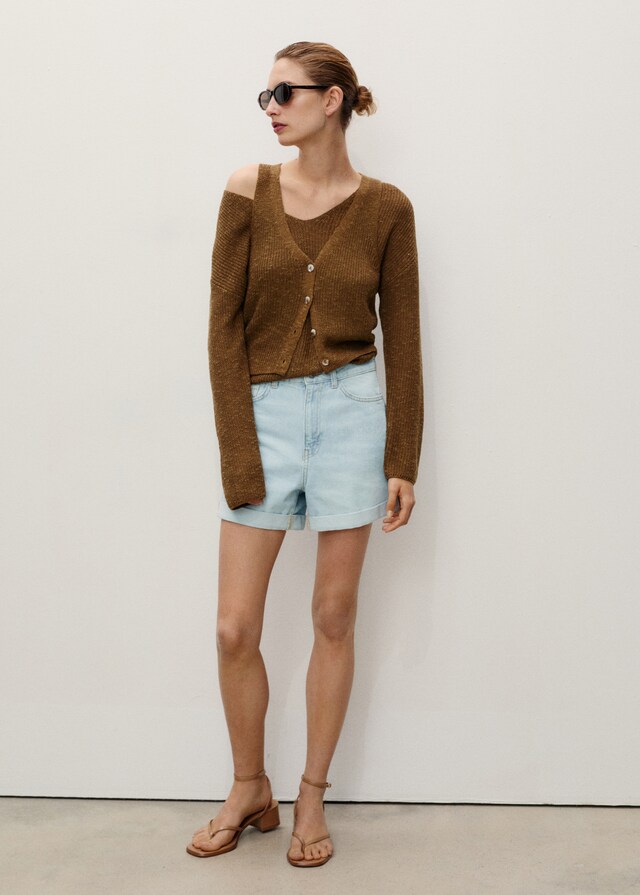 Mango Mom Fit-Jeans-Shorts Zeitbegrenzte Promotion