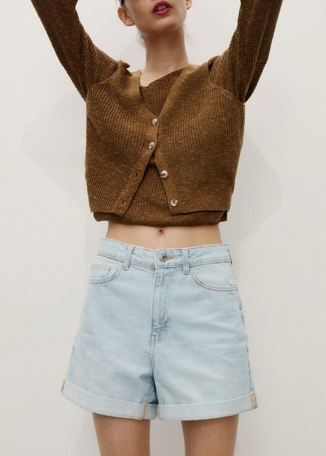 Mango Mom Fit-Jeans-Shorts Zeitbegrenzte Promotion