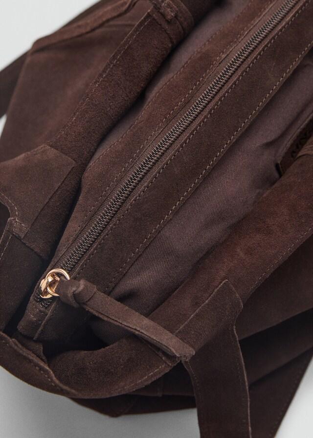 Mango Shopper-Bag aus Rauleder 2025