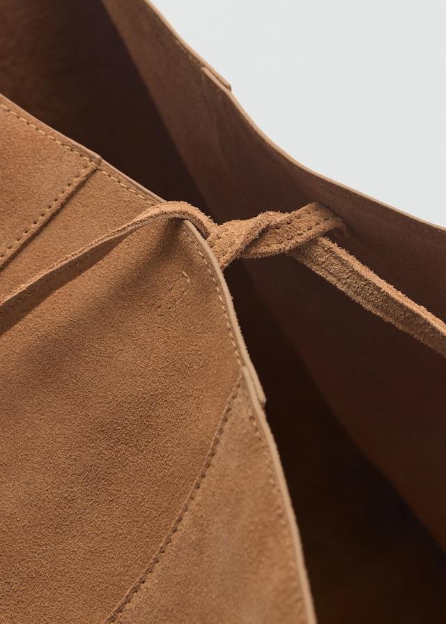 Mango Shopper-Bag aus Rauleder Online
