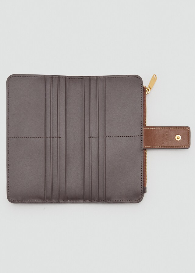 Mango Brieftasche mit Logo-Print Vatertagsangebot
