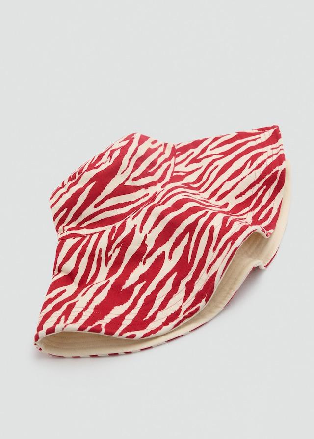 Mango Wendbarer Bucket Hat mit Zebramotiv Kauf eins, bekomm eins gratis
