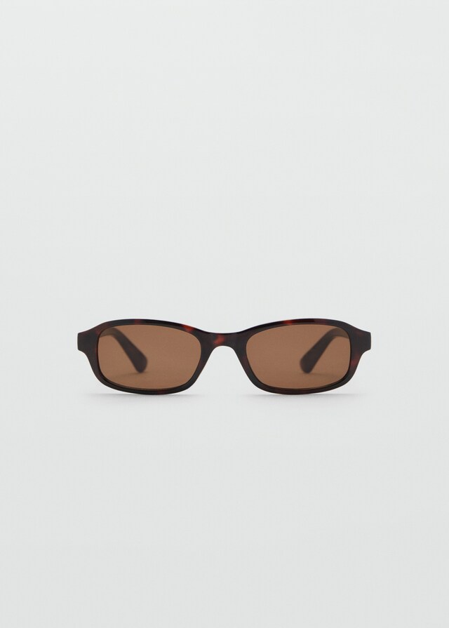 Mango Sonnenbrille mit rechteckigem Brillengestell Kostenlose Rückgabe