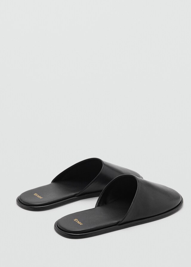 Mango Slingbacks aus Leder Nur noch ein Tag übrig