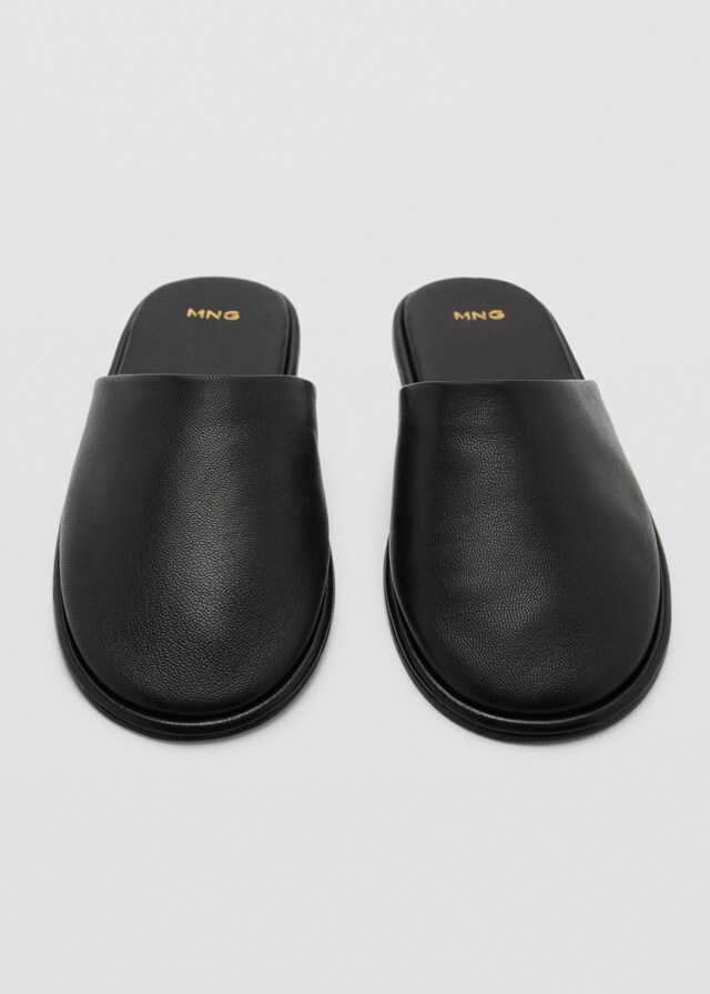 Mango Slingbacks aus Leder Nur noch ein Tag übrig