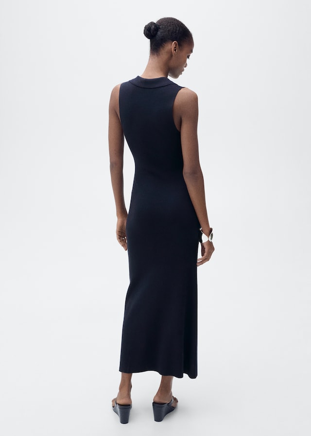 Mango Midikleid aus Strick mit Reverskragen Kostenloser Versand international