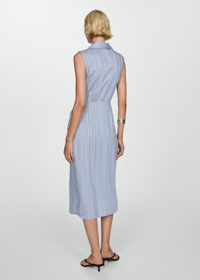Mango Drapiertes Hemdblusenkleid Im Verkauf