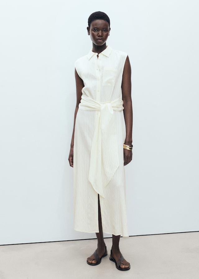 Mango Hemdkleid mit Taillenband zollfrei
