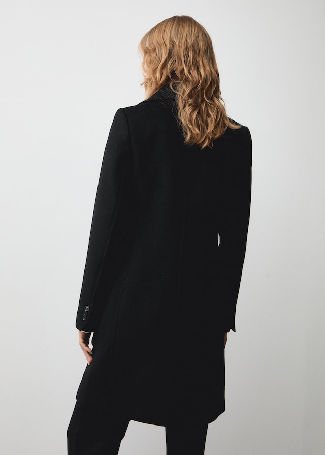 Mango Zweireihiger Midi-Wollmantel Online