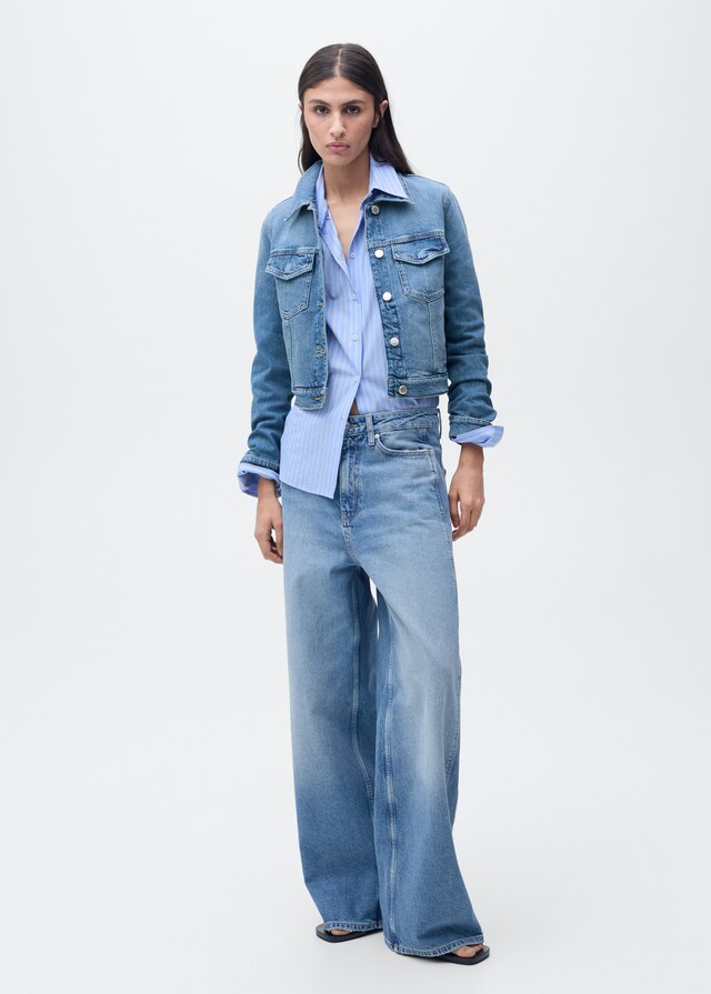 Mango Crop Jeansjacke Angebote