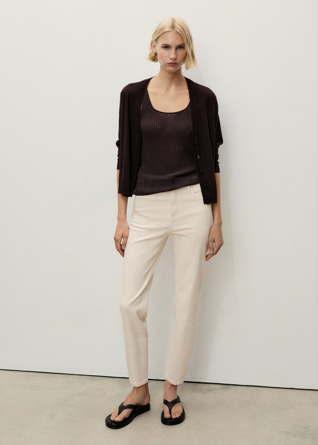 Mango Comfort-Jeans mit hohem Bund Newmom Schlussverkauf