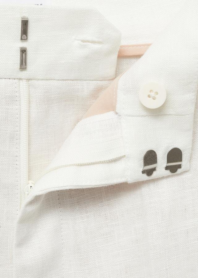 Mango Leinen-Anzughose Fabrik Onlineshop